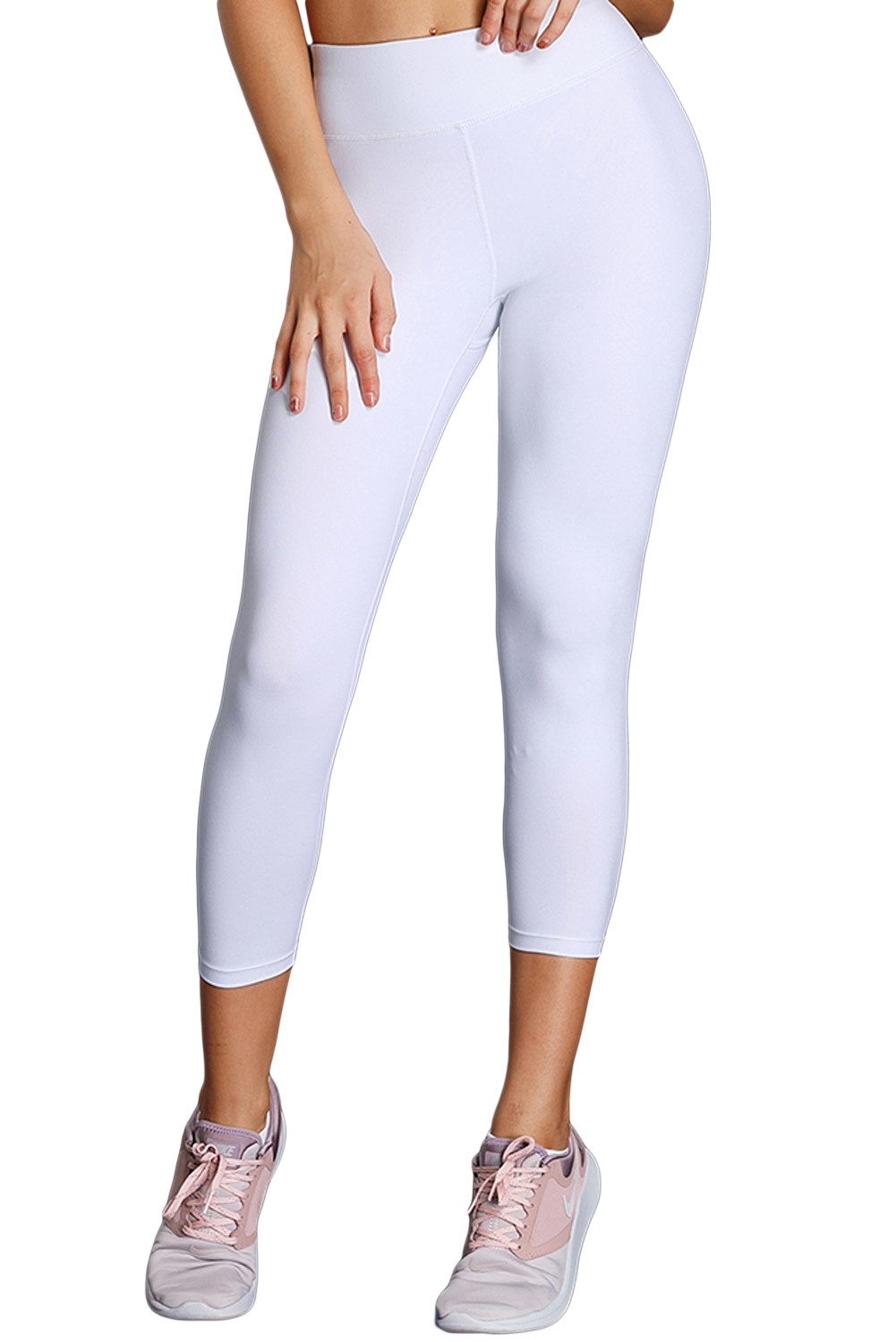 White High Waist Full LengthLeggings