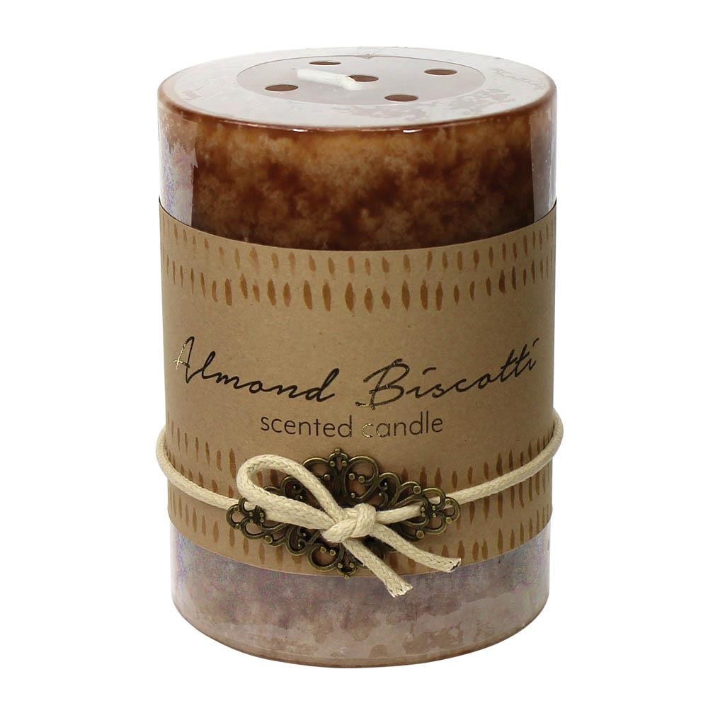 Almond Biscotti Pillar Candle 3X4