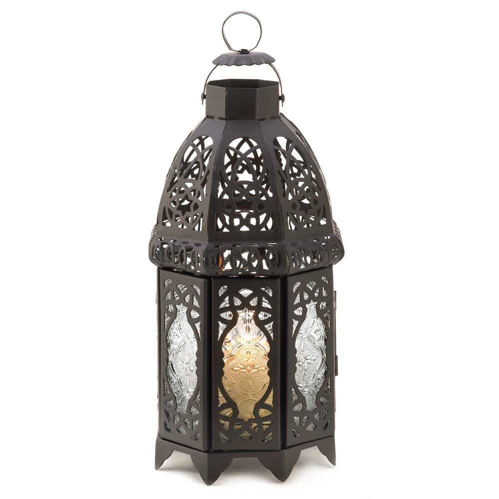 Black Lattice Lantern