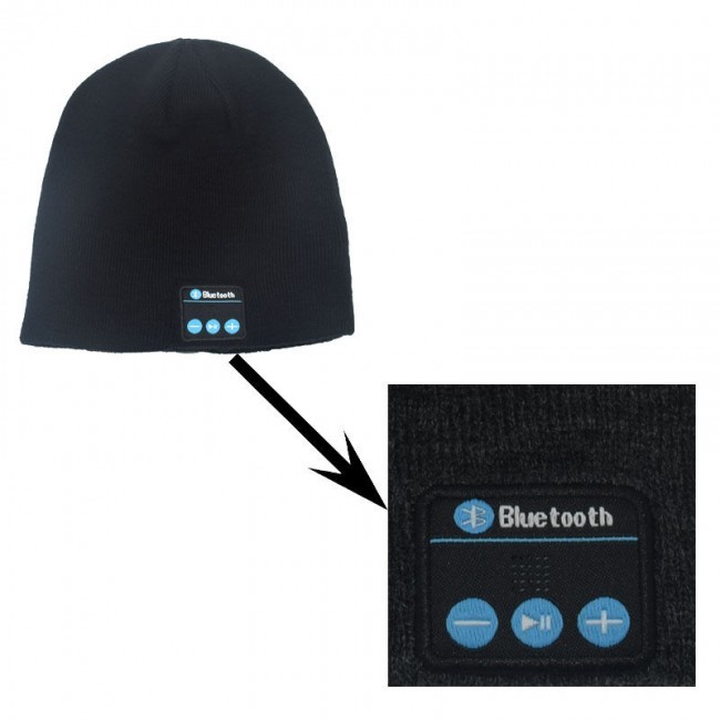 Wireless Bluetooth Beanie Hat (Black)