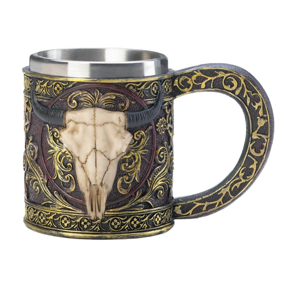 Bull Skull Mug