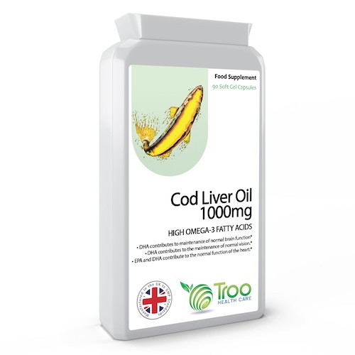 Cod Liver Oil 1000mg 90 Soft Gel Capsules