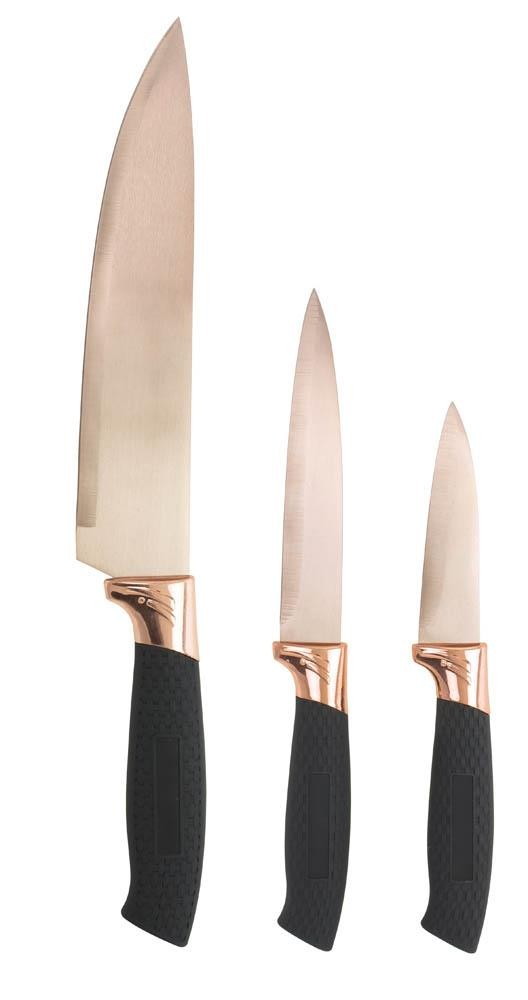 Copper Blade 3 Pc Knife Set