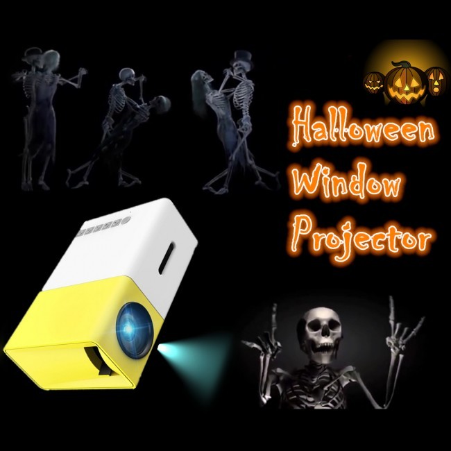 Digi4u Window Effects FX Holiday Projector Kit (Halloween Card Only)
