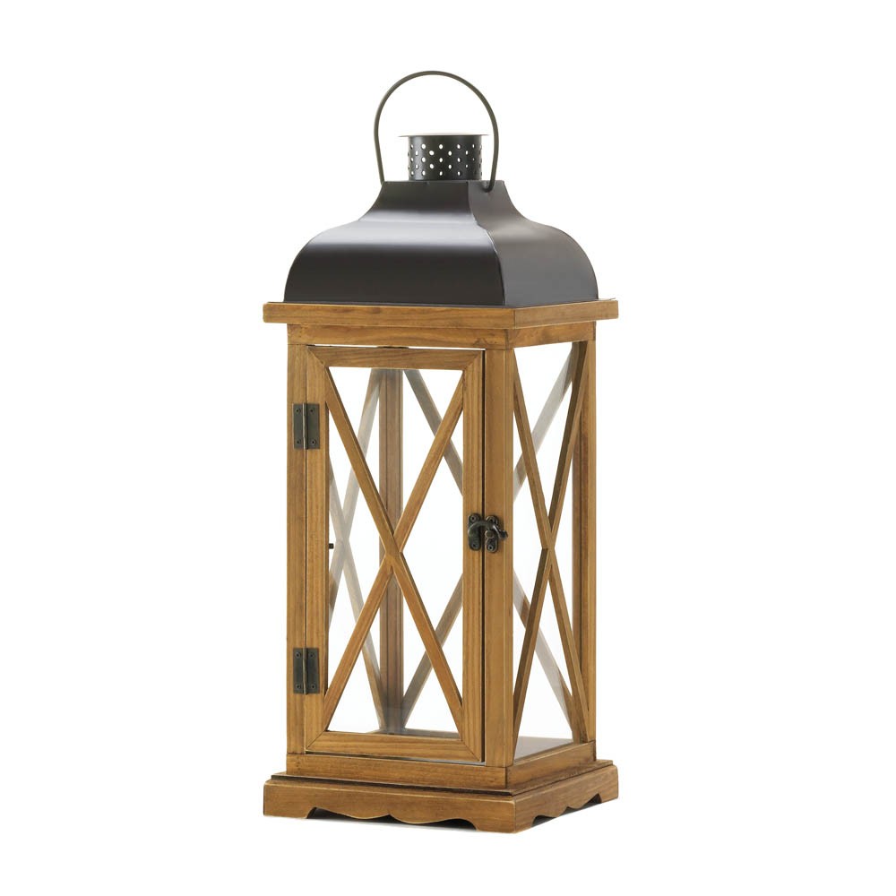 Large Hayloft Wooden Candle Lantern