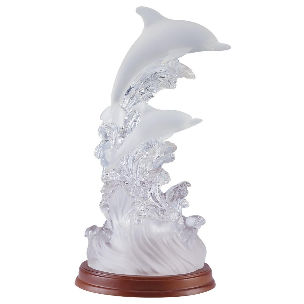 Lighted Dolphin Figurine