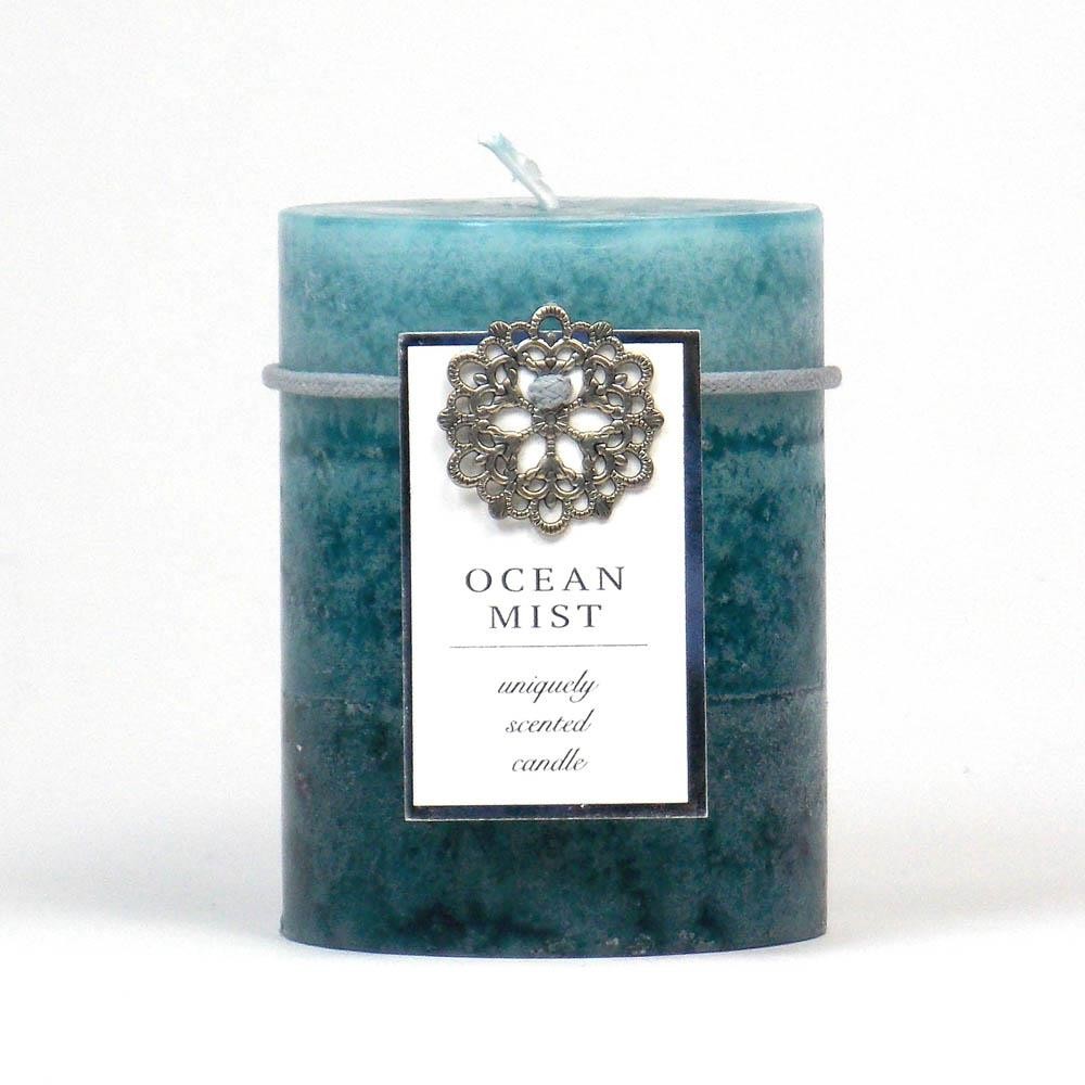 Ocean Mist Pillar Candle 3X4