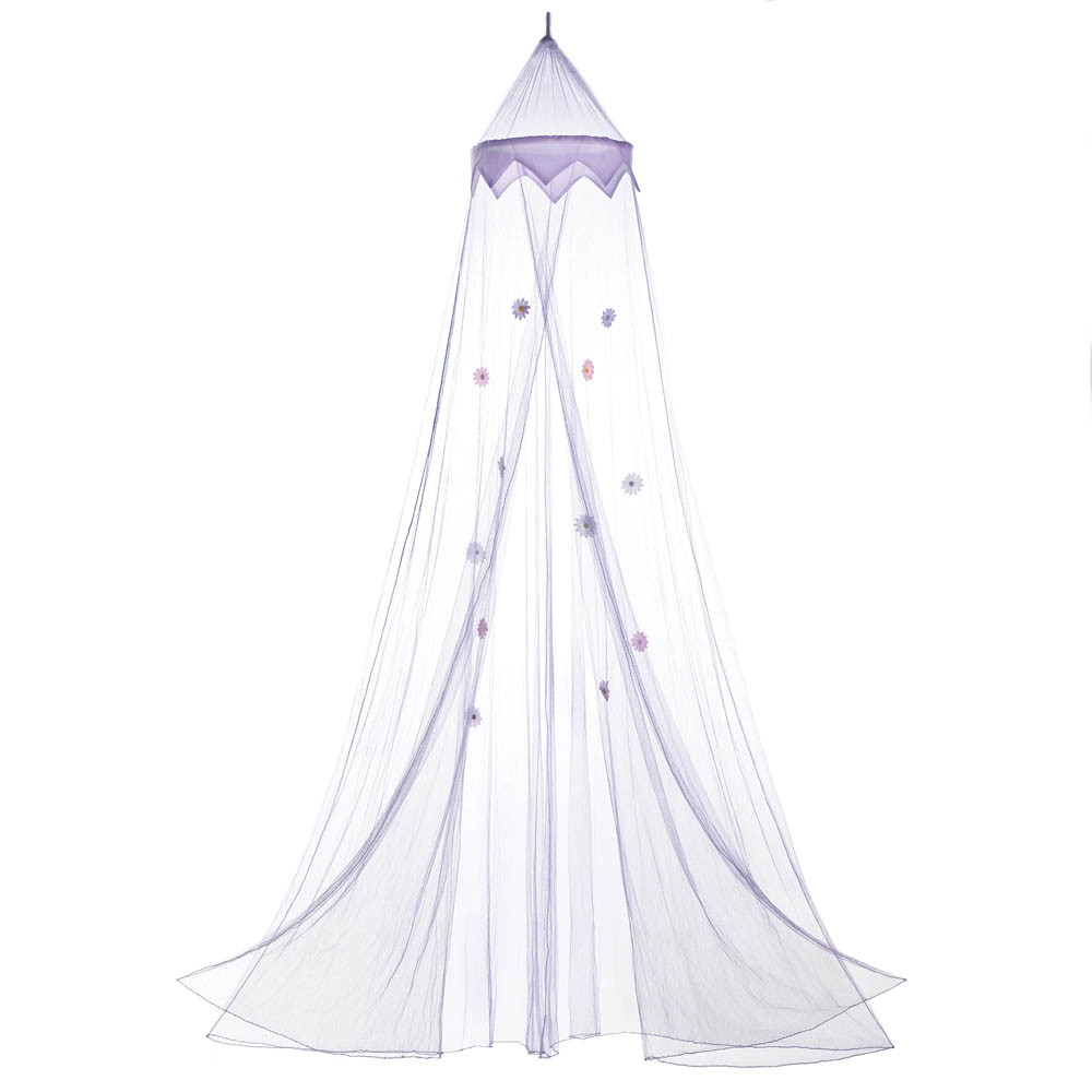 Purple Posies Bed Canopy