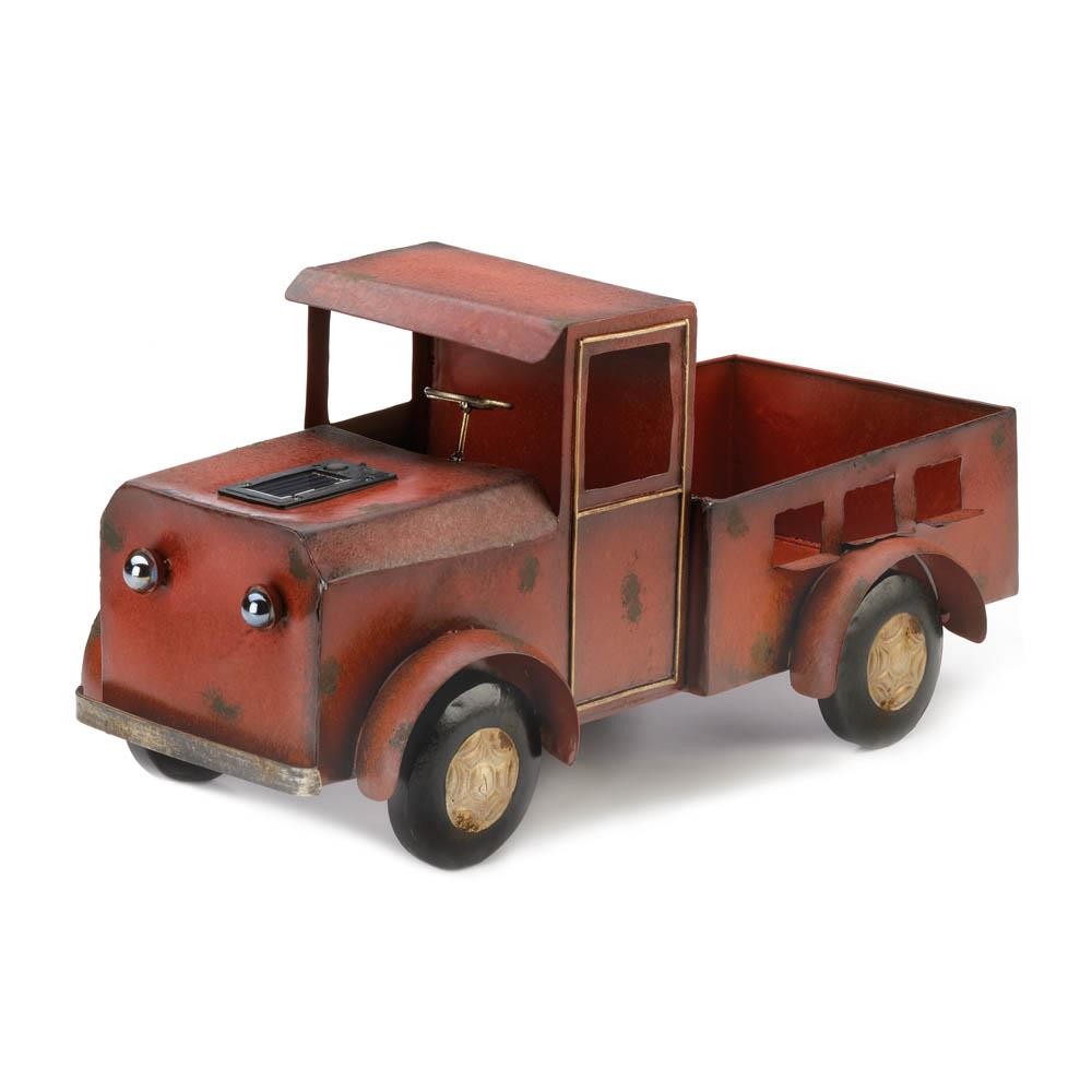 Red Truck Solar Light Planter