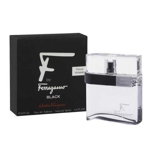 SALVATORE FERRAGAMO "F" BLACK 3.4 EDT SP FOR MEN