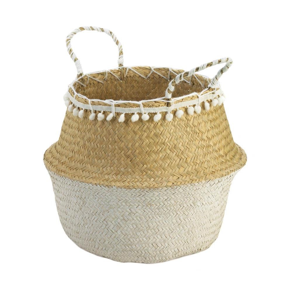 Tasseled Seagrass Basket