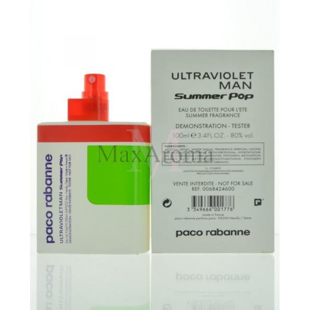 Paco Rabanne Ultraviolet Summer Pop (M) EDT 3.4 oz (Tester)