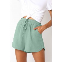 Green Summer Casual Shorts