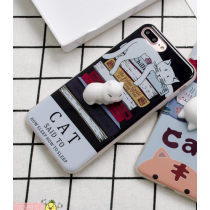 Squishy 3D Soft Cat TPU Phone Case for iPhone 7 (Blue Seal)