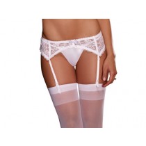 AIS Dreamgirl One Size White Sultry Nights Garter Belt 8735