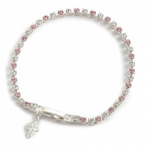 Light Rose & Crystal Bracelet