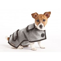 Casual Wool Dog Coat - Grey