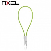 Nxet Short Green Noodle Micro 5Pin Charger USB Data Cable For Samsung HTC Blackberry