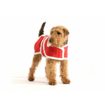 Christmas Red Wool Dog Coat