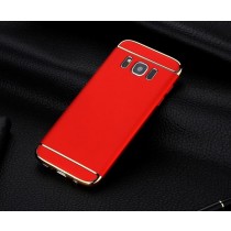 2 in 1 Ultra slim Metal Shockproof Case for Samsung S8 (Red)