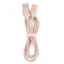 2 in 1 Magnetic Charging Cable Lightning and Micro USB for iPhone/iPad/Android (Gold)
