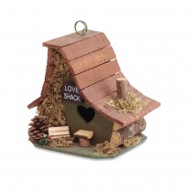 Wooden Love Shack Bird House