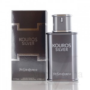 Kouros Silver Yves Saint Laurent (M) EDT 3.3 oz