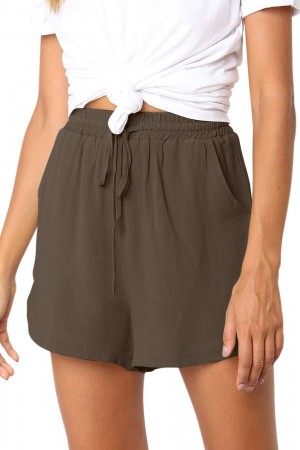 Khaki Summer Casual Shorts